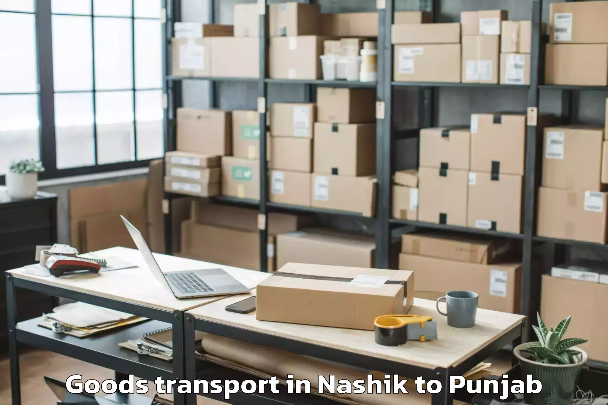 Efficient Nashik to Sultanpur Lodhi Goods Transport